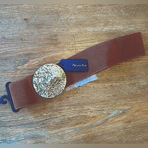 Brown Belt with Gold Buckle